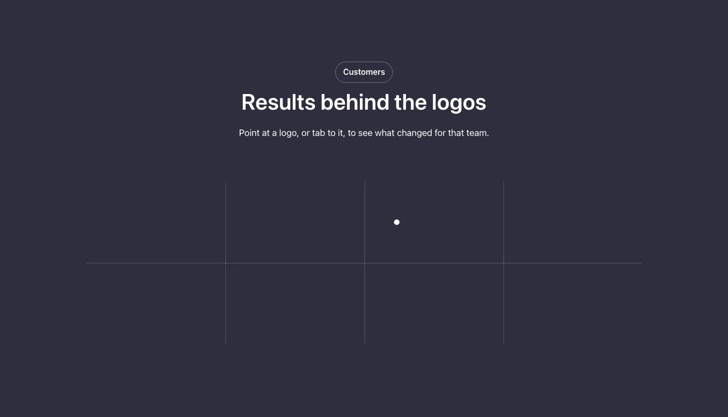 Logos · Flip stats, with the site in dark mode