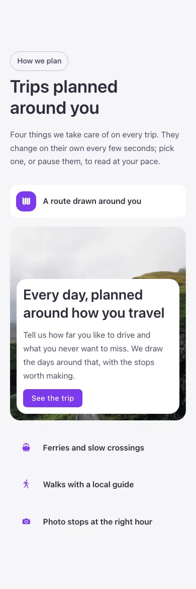 Tabs · Autoplay, on a phone at 390px wide