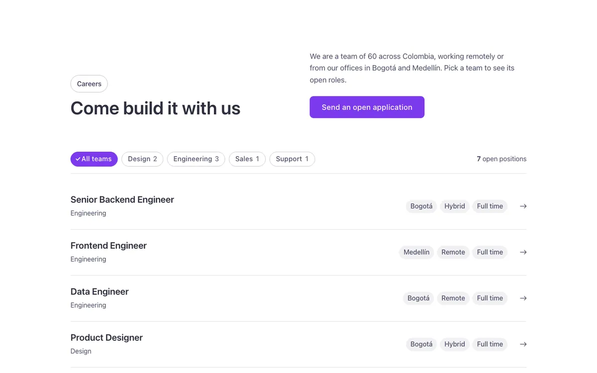 Team · Careers
