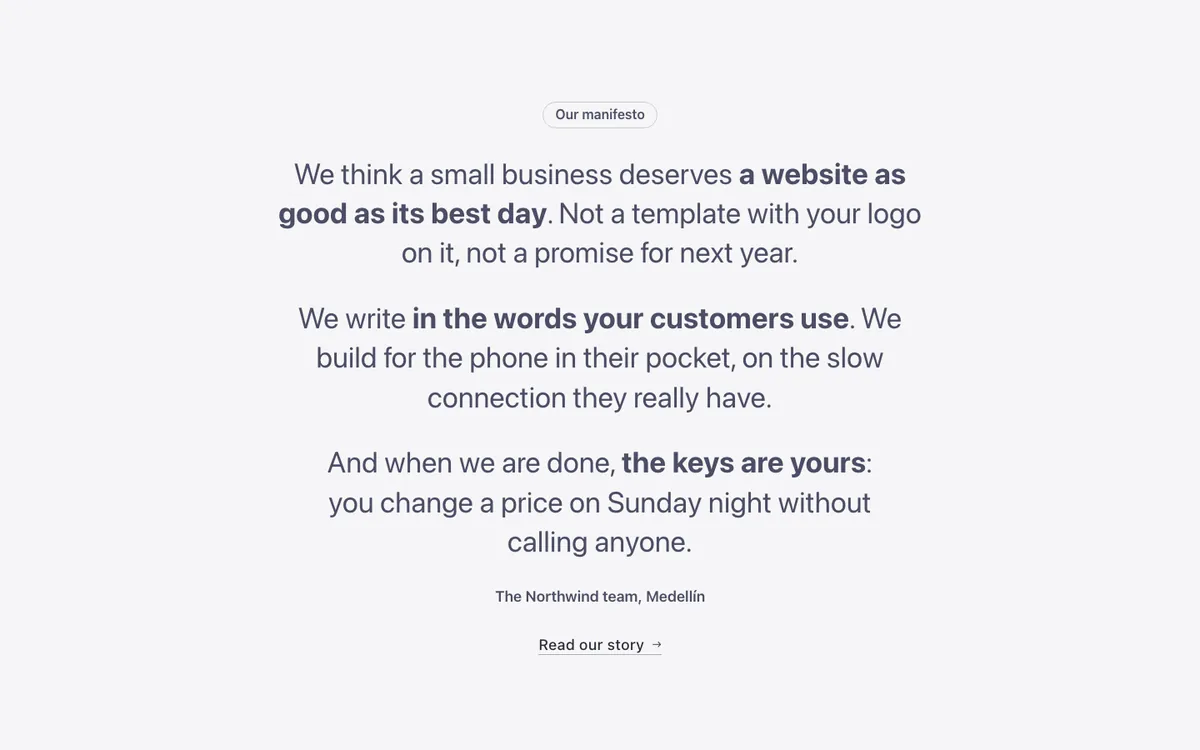 Text · Manifesto