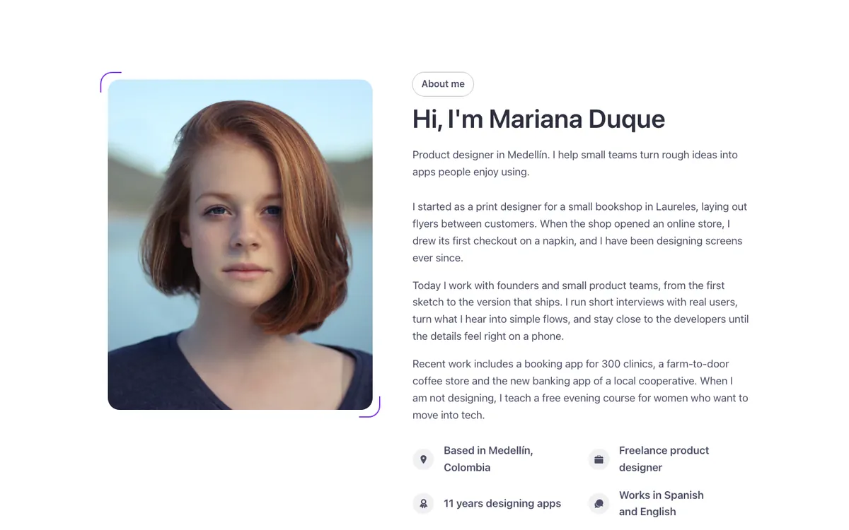 Team · Person profile