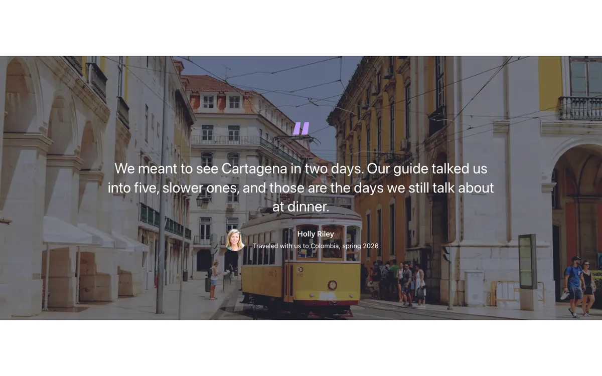 Text and media · Quote over a photo