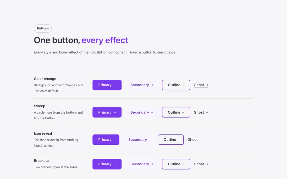 Elements · Buttons
