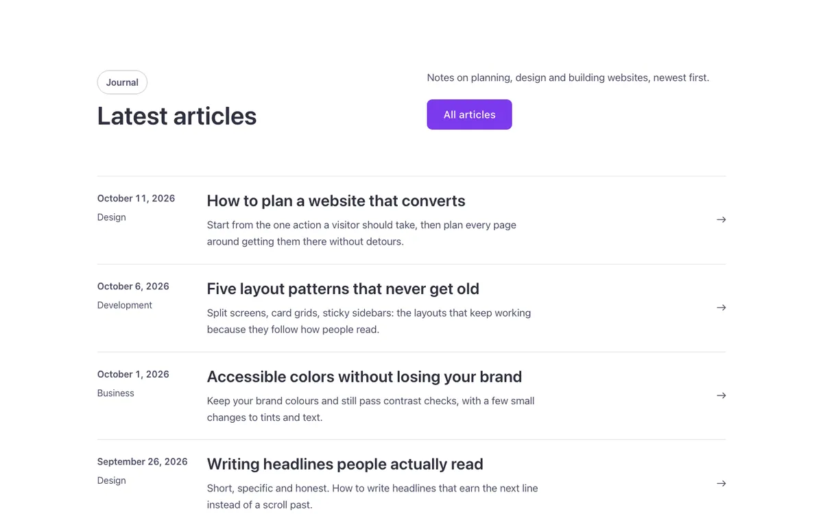 Blog · Post list