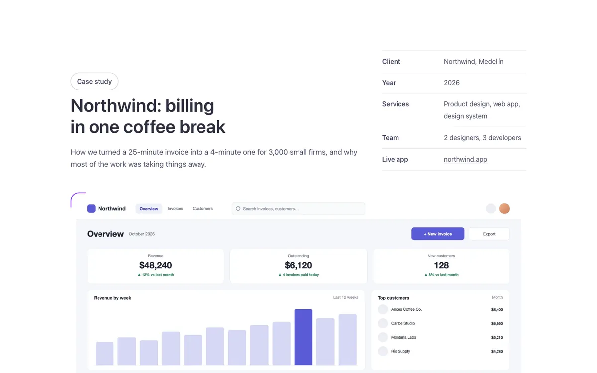Text-media · Project case study