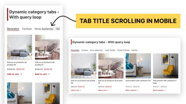 Woocommerce tabs template