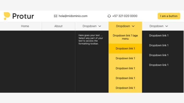 Mega menu Bricks builder