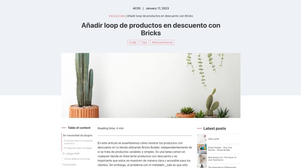 Bricks Blog Templates - Fancy Bricks