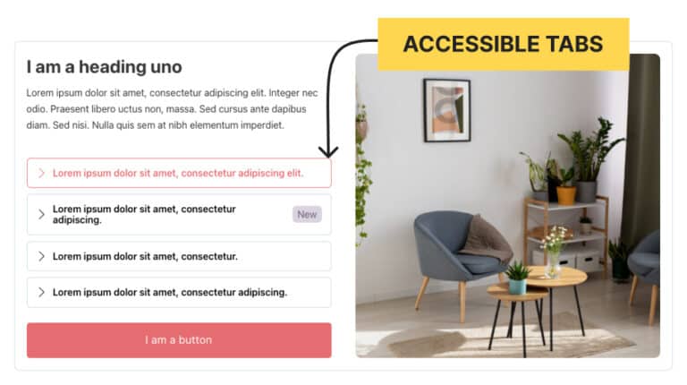 vertical accesible tabs - Bricks builder template