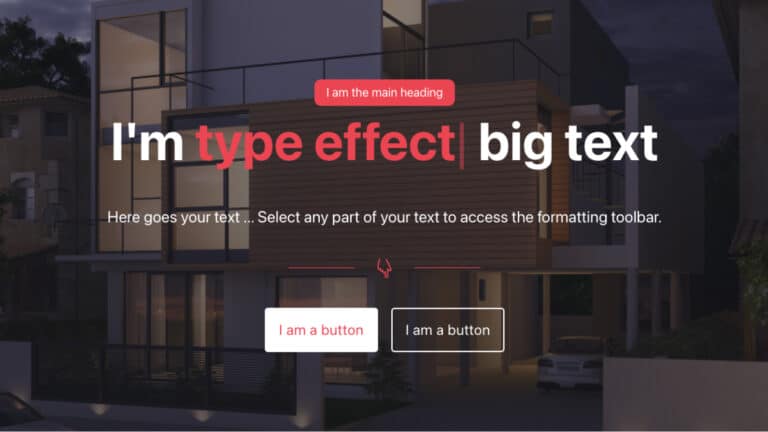Type effect animation