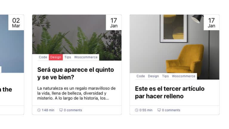 Blog card Bricks Builder