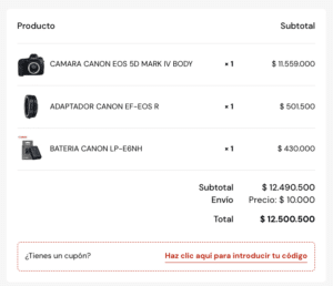 Adding product images to Woocommerce checkout