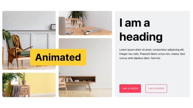 Bento animated Bricks Builder