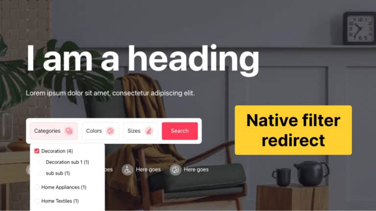 Hero filter redirect bricks builder