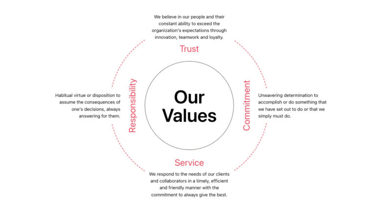 Infographic values Bricks builder