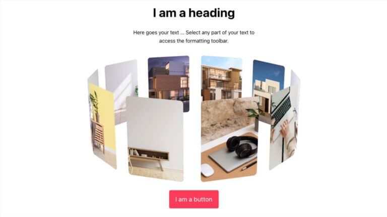 3d Image slider bricks builder