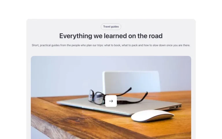 Preview of the feature template: a text and media section for Bricks Builder inside a tinted box