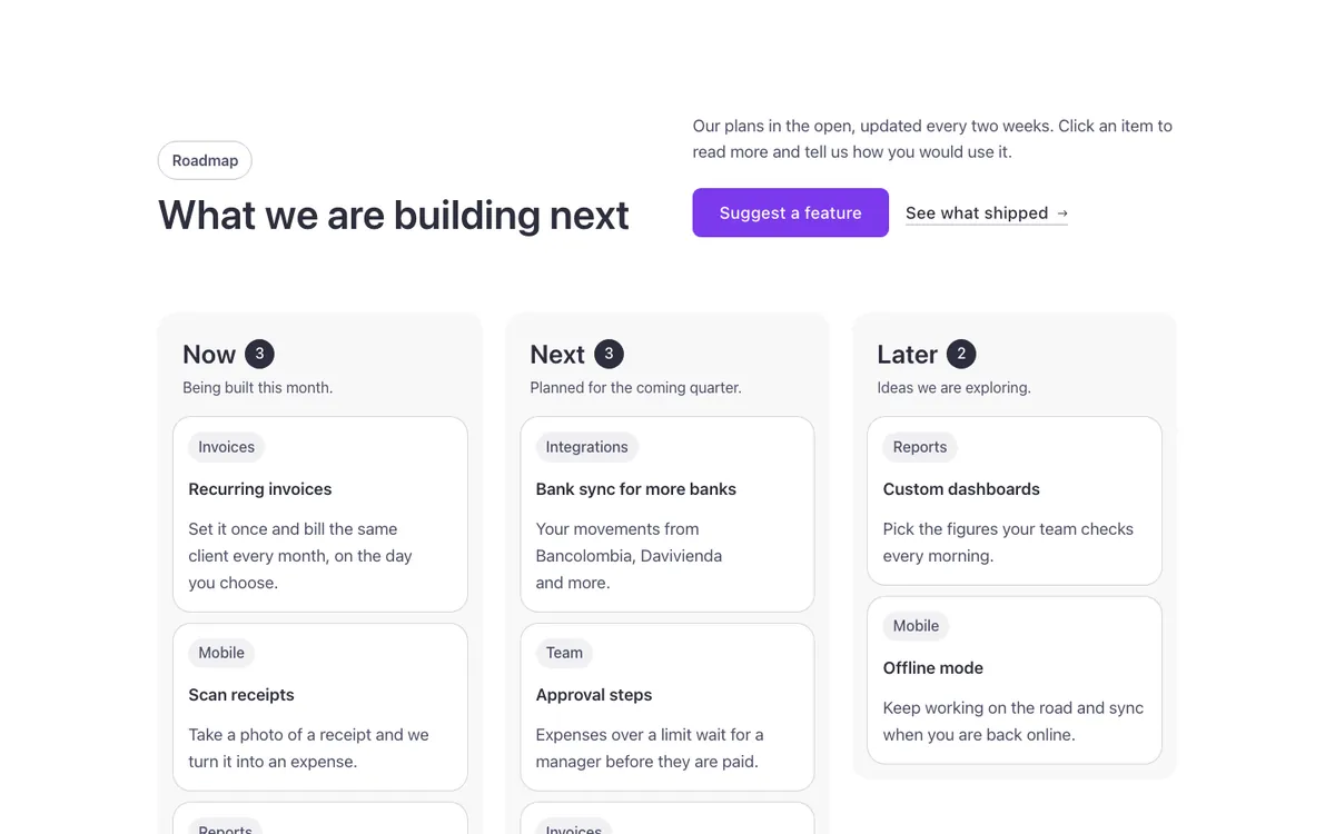 Button Panel Matrix Public roadmap: Timeline Template for Bricks Builder